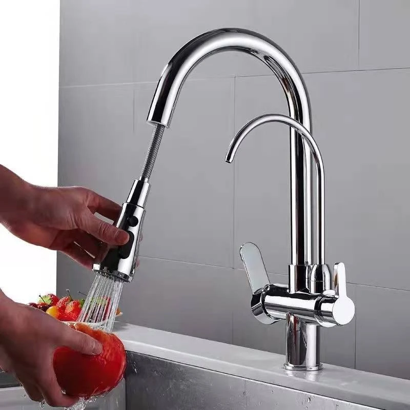 Purification Water Kitchen Faucet Black 360° Rotating Filter Water Faucets Pull Out Sprayer 3 Ways Hot Cold Water Mixer Tap
Purification Water Kitchen Faucet Black 360° Rotating Filter Water Faucets Pull Out Sprayer 3 Ways Hot Cold Water Mixer Tap