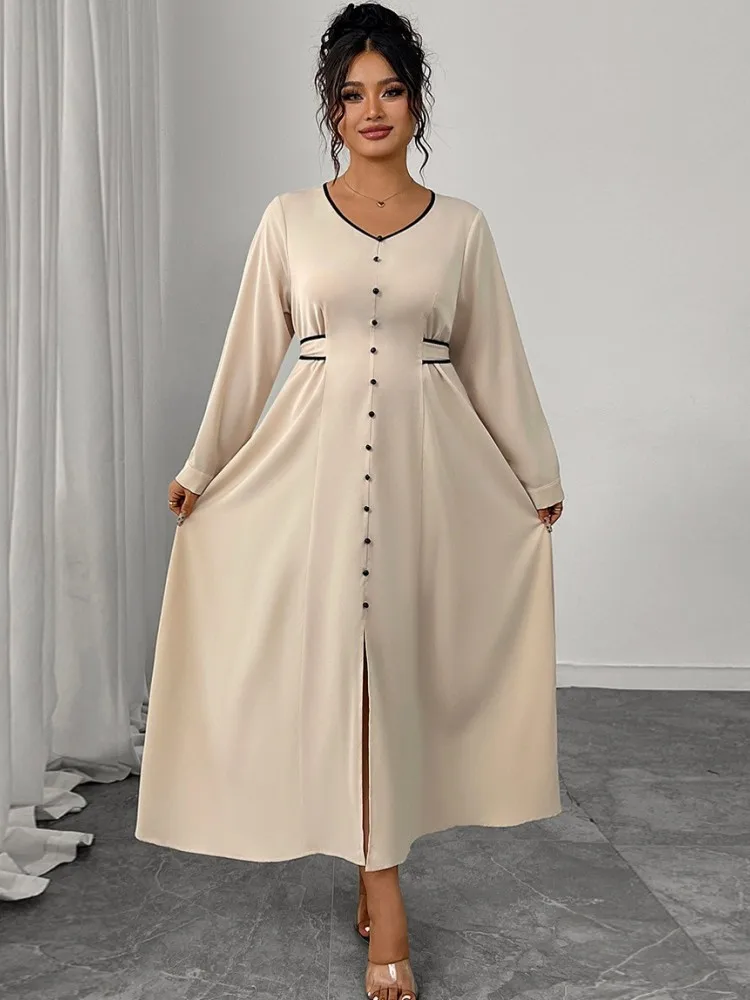XL-4XL Plus Size Clothes Dresses Women Robes Autumn Long Sleeve Street Style Casual 3XL 4XL Big Size Maxi Dress Oversized
XL-4XL Plus Size Clothes Dresses Women Robes Autumn Long Sleeve Street Style Casual 3XL 4XL Big Size Maxi Dress Oversized