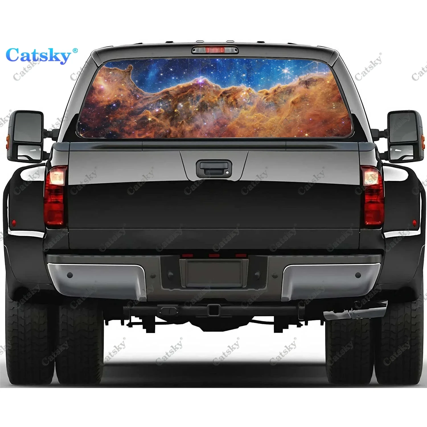 Space Nebula Colorful Rear Window Decals for Truck,Pickup Window Decal,Rear Window Tint Graphic Perforated Vinyl Truck Sticker
Space Nebula Colorful Rear Window Decals for Truck,Pickup Window Decal,Rear Window Tint Graphic Perforated Vinyl Truck Sticker
