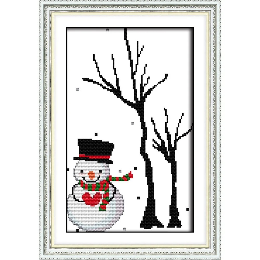 Joy Sunday New Stamped Cross Stitch Kit,11/14/16CT DIY Easy Pattern Aida Fabric Embroidery Set-Snowman
Joy Sunday New Stamped Cross Stitch Kit,11/14/16CT DIY Easy Pattern Aida Fabric Embroidery Set-Snowman