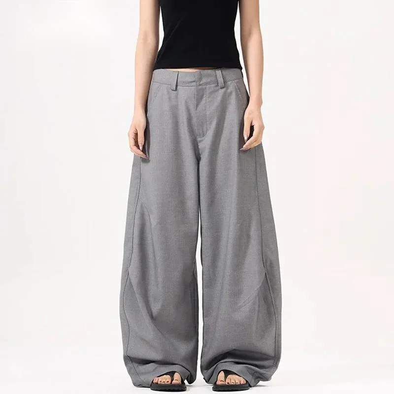 Men's Wear Curved Knife Suit Pants American Style Wrinkle Trousers Unisex Loose Couple Wide Leg Bottoms Summer 9WPETL
Men's Wear Curved Knife Suit Pants American Style Wrinkle Trousers Unisex Loose Couple Wide Leg Bottoms Summer 9WPETL