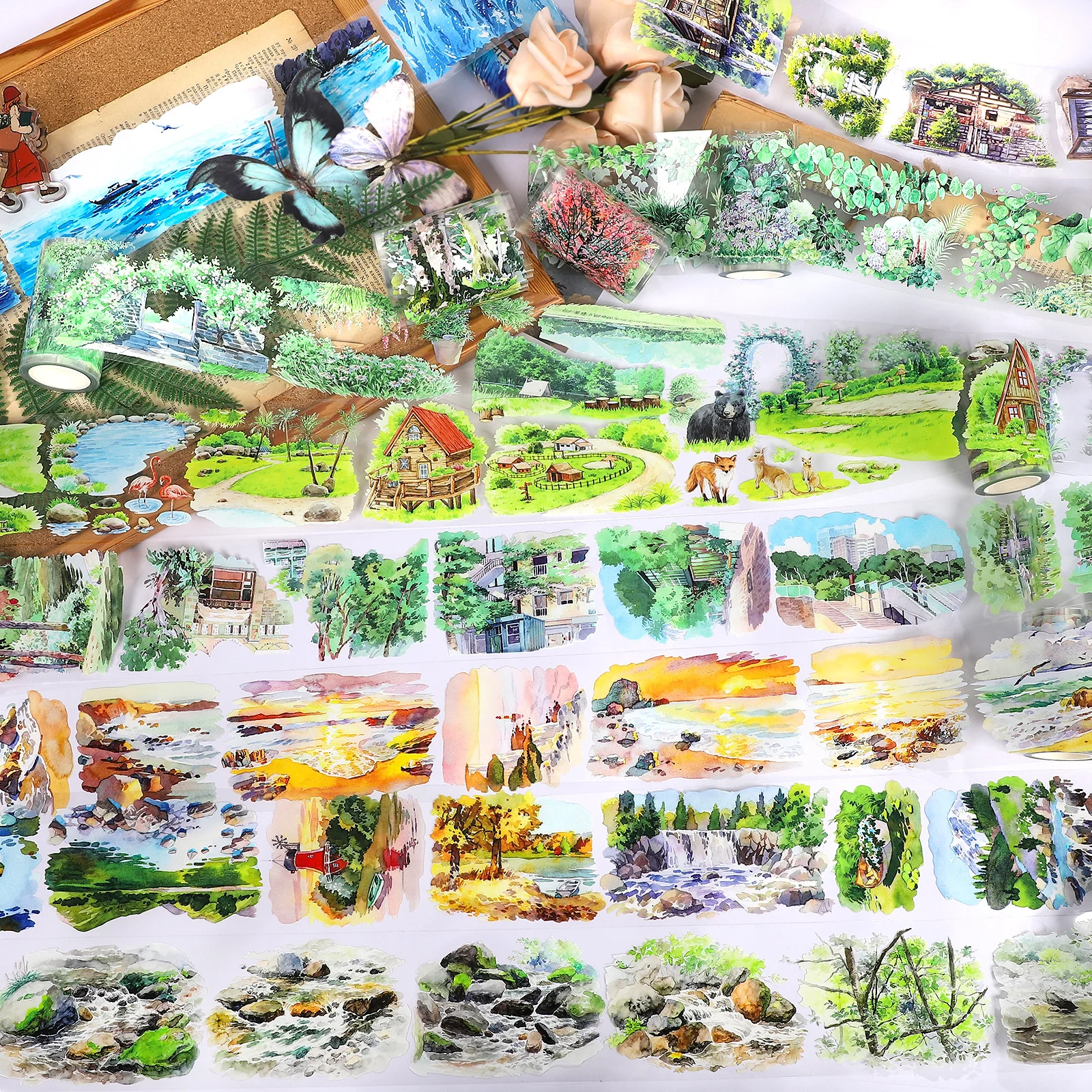 Vintage Forest Plant House Sea Sunrise Landscape PET Tape Creative DIY Journal Material Collage Scrapbook Stationery
Vintage Forest Plant House Sea Sunrise Landscape PET Tape Creative DIY Journal Material Collage Scrapbook Stationery