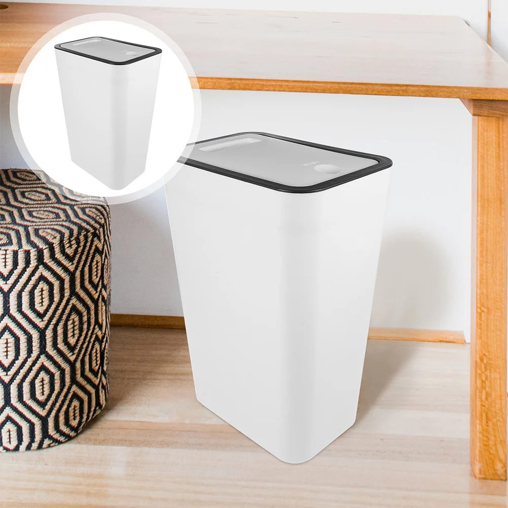 Компактное пластиковое мусорное ведро с нажимной крышкой, 1 шт., для кухни, ванной, офиса, спальни, дома, тонкий дизайн, экономия места
Компактное пластиковое мусорное ведро с нажимной крышкой, 1 шт., для кухни, ванной, офиса, спальни, дома, тонкий дизайн, экономия места