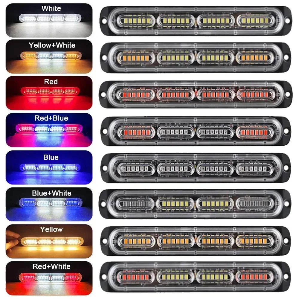 12V 24V Truck LED Strobe Warning Light with Blue Red Flashing, Multi-Function Emergency Signal and Side Marker Light
12V 24V Truck LED Strobe Warning Light with Blue Red Flashing, Multi-Function Emergency Signal and Side Marker Light