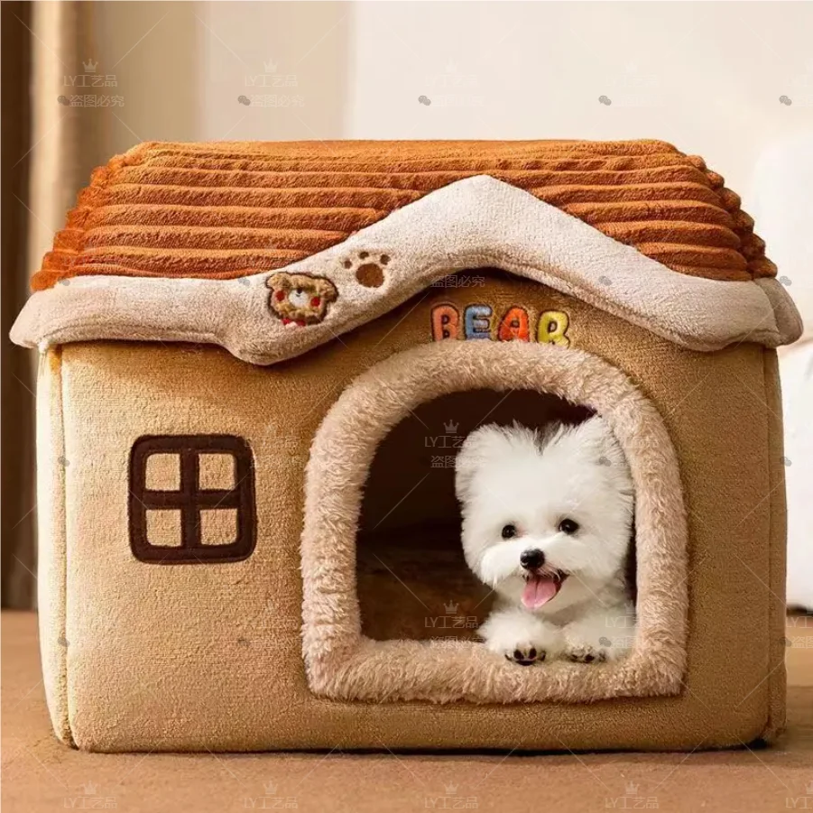 Cute Pet House with Foldable Soft Pet Bed Detachable Washable Pet Castle Suitable for Small Medium-sized Dogs and Cat Cave Nests
Cute Pet House with Foldable Soft Pet Bed Detachable Washable Pet Castle Suitable for Small Medium-sized Dogs and Cat Cave Nests