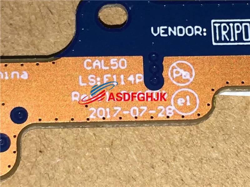 Original LS-F114P NBX00028H00 FOR DELL POWER BUTTON BOARD W/ CABLE INSPIRON 5770 P35E (CA45) Fully tested
Original LS-F114P NBX00028H00 FOR DELL POWER BUTTON BOARD W/ CABLE INSPIRON 5770 P35E (CA45) Fully tested