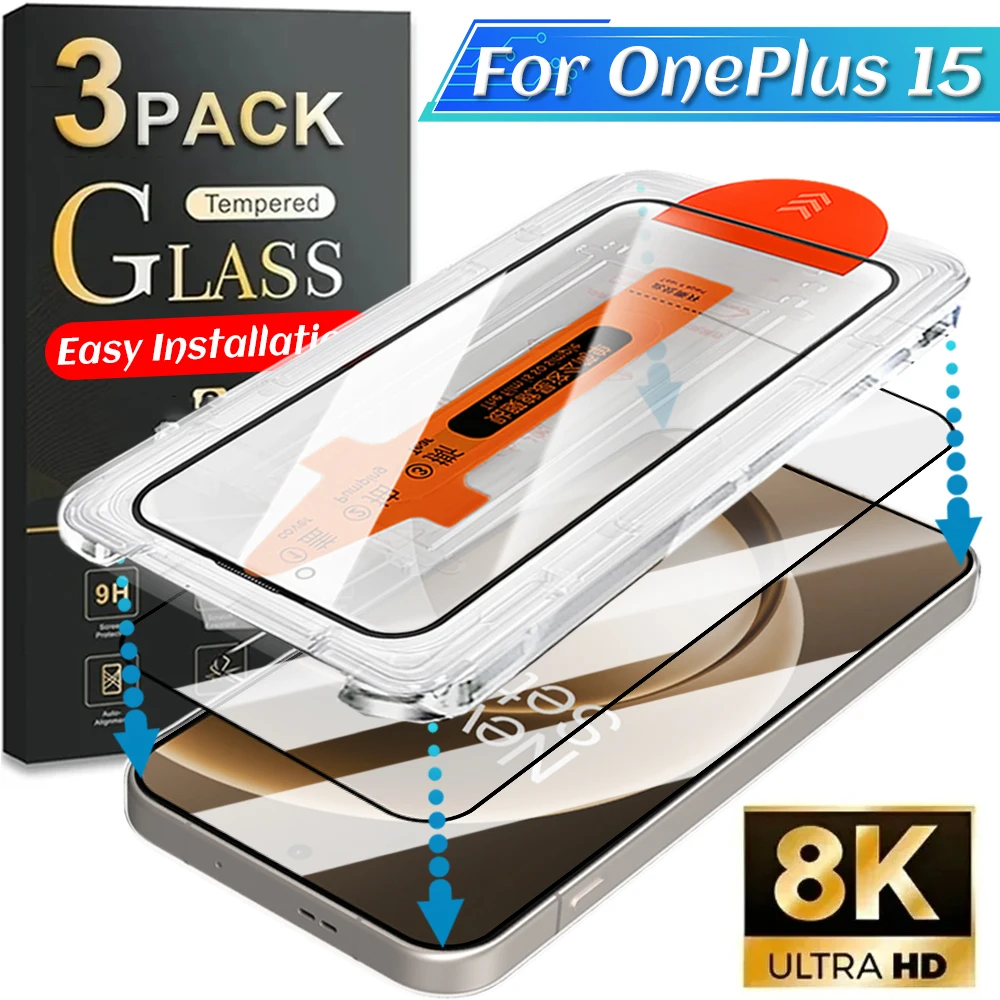 For OnePlus 15 HD 9H Tempered Glass with Easy Install Tool Scratch Resistant Full Cover Screen Protector for One Plus 15 1+15
For OnePlus 15 HD 9H Tempered Glass with Easy Install Tool Scratch Resistant Full Cover Screen Protector for One Plus 15 1+15