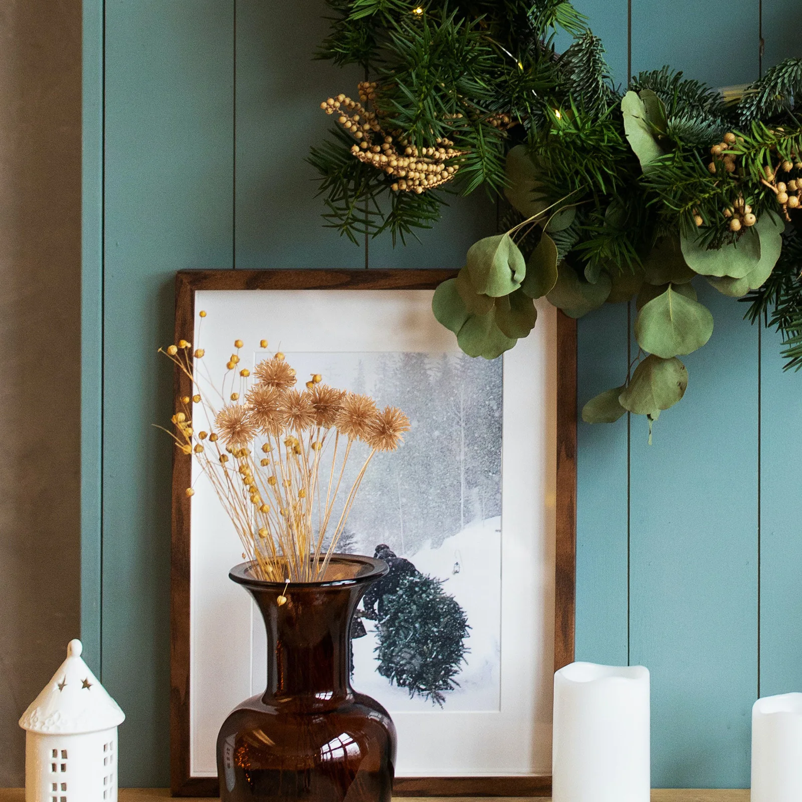 12Pcs Golden Artificial Plants Christmas Picks Glitter Decorative Stems for Wreath Making Holiday Home Decorations Centerpiece
12Pcs Golden Artificial Plants Christmas Picks Glitter Decorative Stems for Wreath Making Holiday Home Decorations Centerpiece