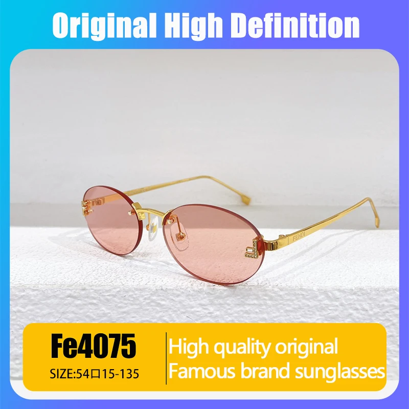 Sunglasses Women NEW Luxury Brand Quality Cat Eye Small Sun Glasses Men Rimless Eyewear Retro Letter Oval F Sun Glasses UV400
Sunglasses Women NEW Luxury Brand Quality Cat Eye Small Sun Glasses Men Rimless Eyewear Retro Letter Oval F Sun Glasses UV400