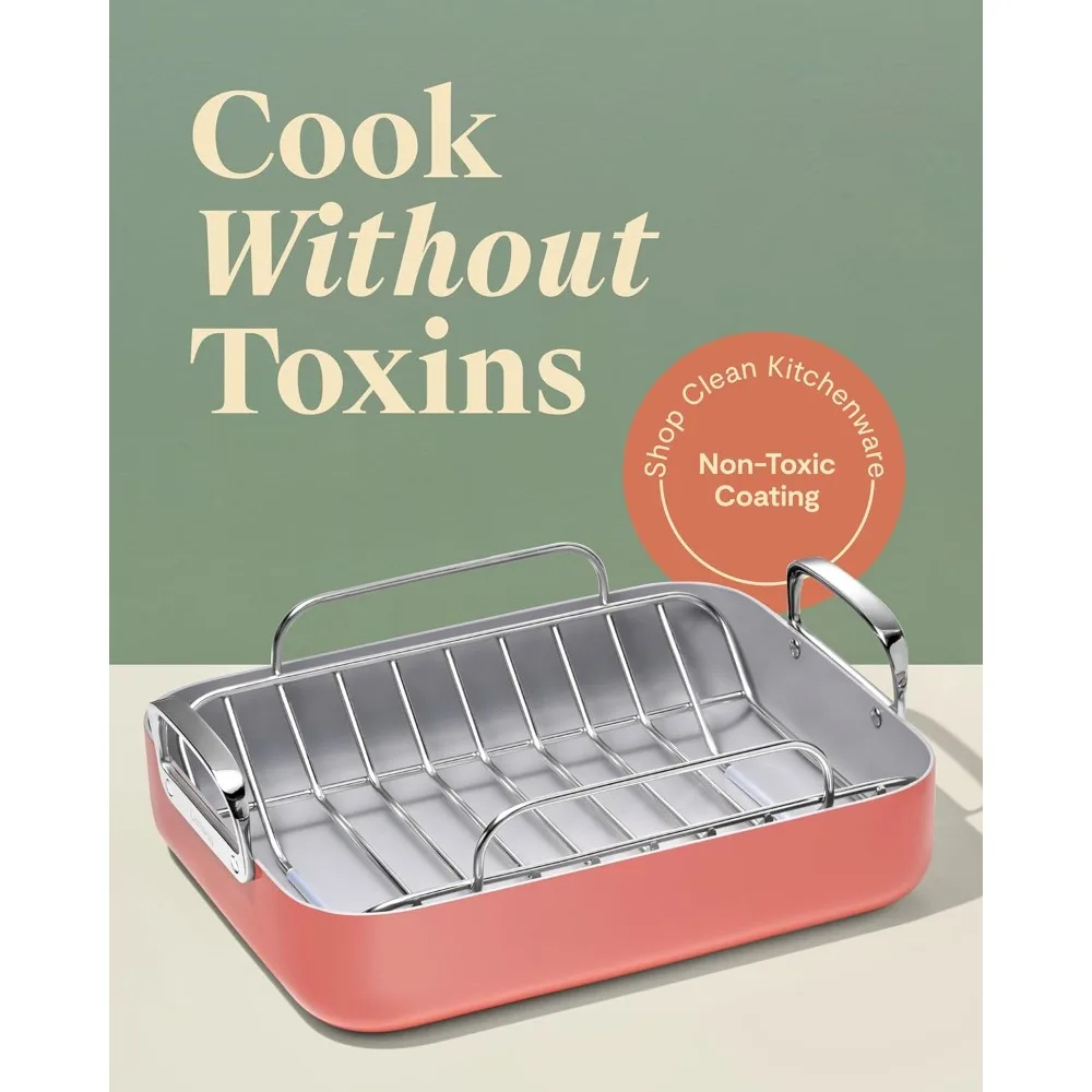 Hot Sale - Roasting Pan - 16x13” Roasting Pan with Rack - Non-Stick Ceramic Coated
Hot Sale - Roasting Pan - 16x13” Roasting Pan with Rack - Non-Stick Ceramic Coated
