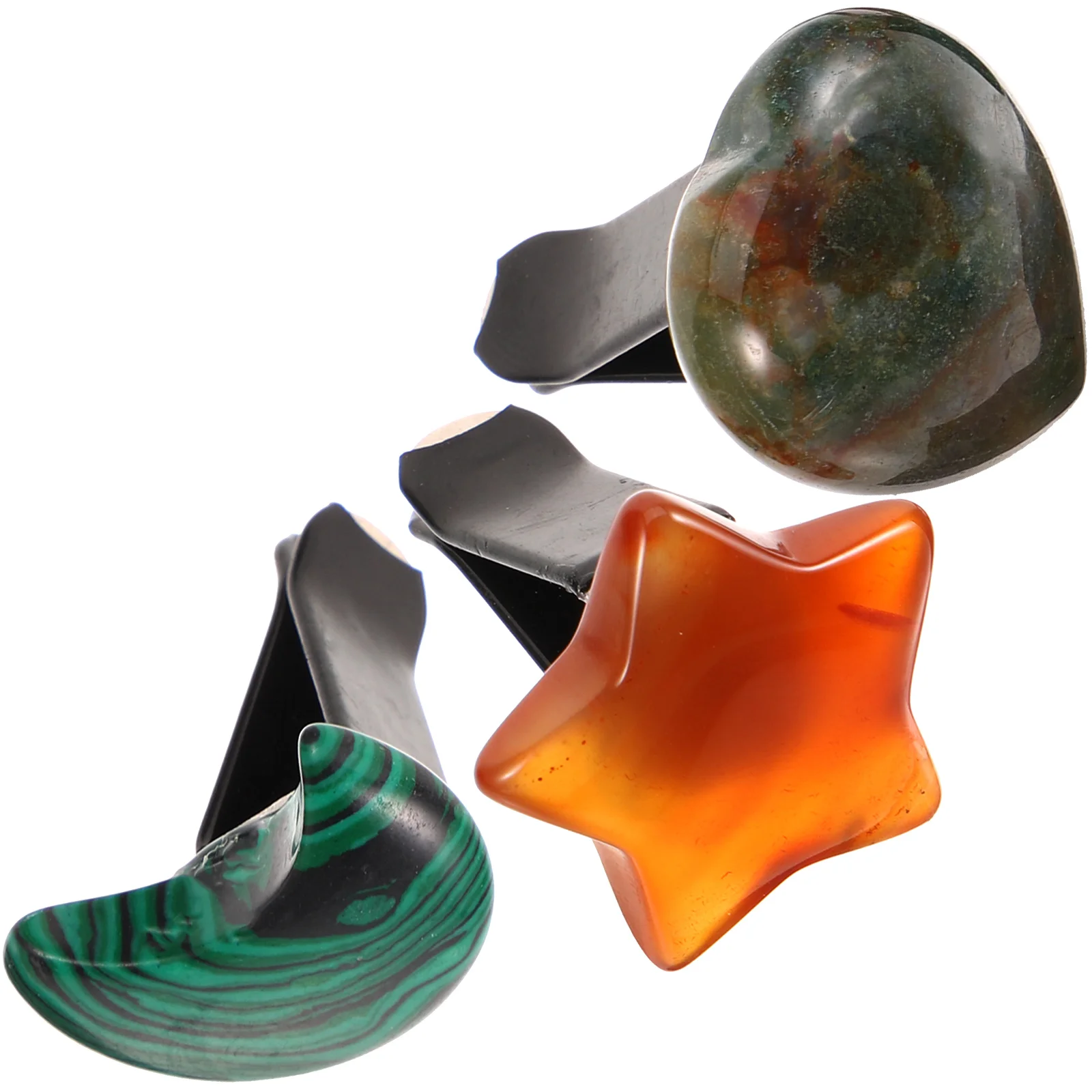 3 Pcs Car Vent Decoration Clips Natural Crystal Grass Agate Moon Peacock Star Red Agate Car Interior Accessories
3 Pcs Car Vent Decoration Clips Natural Crystal Grass Agate Moon Peacock Star Red Agate Car Interior Accessories