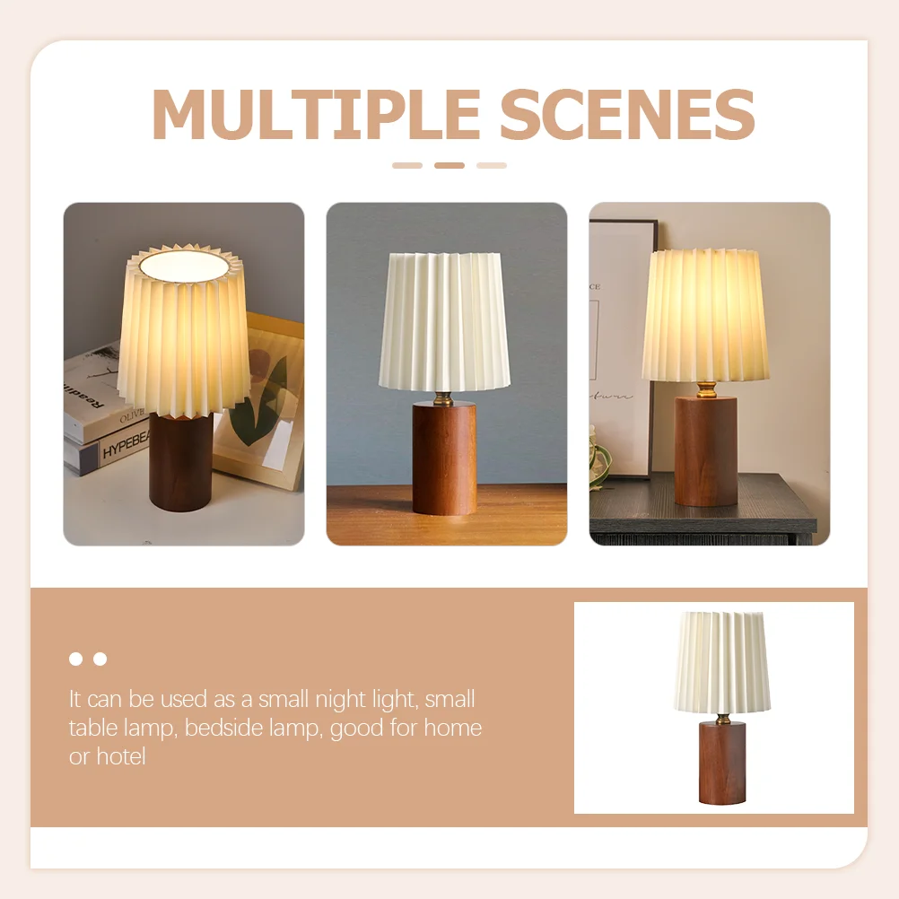 Pleated Desk Lamps Rechargeable Cordless Nightst Aesthetic Lamp Warm Light USB Wooden Base Walnut Round Column Single Color
Pleated Desk Lamps Rechargeable Cordless Nightst Aesthetic Lamp Warm Light USB Wooden Base Walnut Round Column Single Color