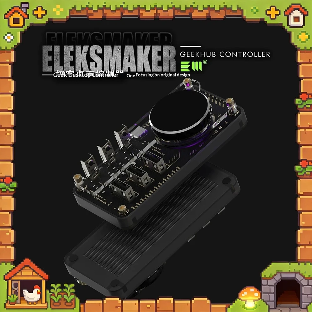 Клавиатура EleksMaker GEEKHUB с настраиваемой RGB-подсветкой. Поворотный регулятор для регулировки громкости. Настраиваемая клавиатура. Аксессуар для ПК.
Клавиатура EleksMaker GEEKHUB с настраиваемой RGB-подсветкой. Поворотный регулятор для регулировки громкости. Настраиваемая клавиатура. Аксессуар для ПК.