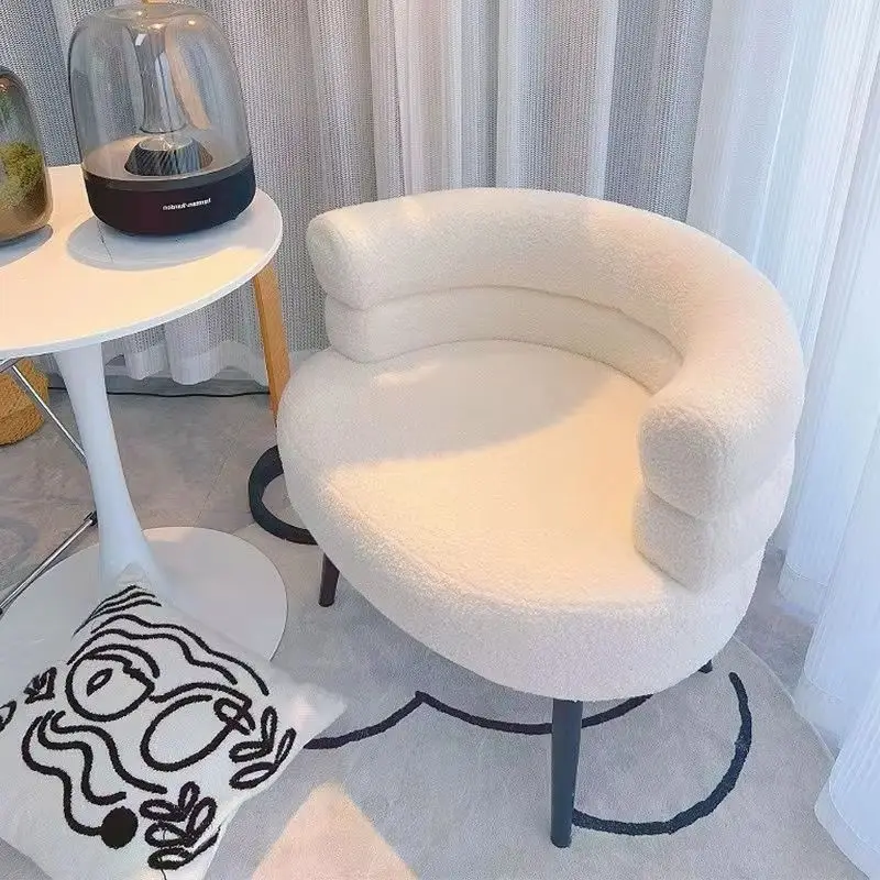 Nordic Imitation Lamb Velvet Lazy Single Sofa Chair Living Room Furniture Bedroom Balcony Leisure Makeup Stools Dressing Chairs 
Nordic Imitation Lamb Velvet Lazy Single Sofa Chair Living Room Furniture Bedroom Balcony Leisure Makeup Stools Dressing Chairs