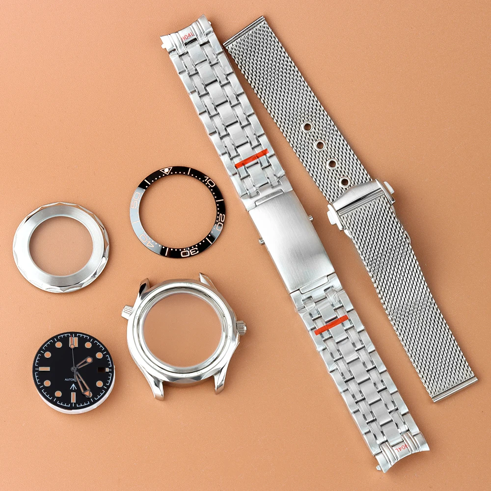 41mm Fit Seamaster Case NH35 Dial Hand Green Luminous Waterproof Stainless Steel Bracelet Fit Seiko NH35 NH36 Movement 31mm Dial
41mm Fit Seamaster Case NH35 Dial Hand Green Luminous Waterproof Stainless Steel Bracelet Fit Seiko NH35 NH36 Movement 31mm Dial