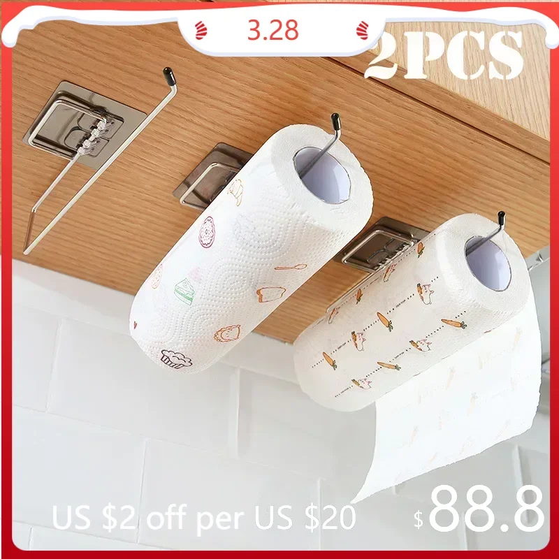 2pcs Hanging Toilet Paper Holder Roll Paper Holder Bathroom Towel Rack Stand Kitchen Stand Paper Rack Home Storage Racks
2pcs Hanging Toilet Paper Holder Roll Paper Holder Bathroom Towel Rack Stand Kitchen Stand Paper Rack Home Storage Racks