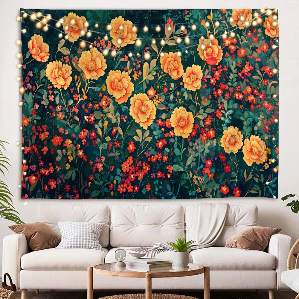 Bohemian Style Flowers And Plants Tapestry with Coconut Trees And Butterflies Wall Hanging Dreamy Jungle Aesthetics Home Decor
Bohemian Style Flowers And Plants Tapestry with Coconut Trees And Butterflies Wall Hanging Dreamy Jungle Aesthetics Home Decor