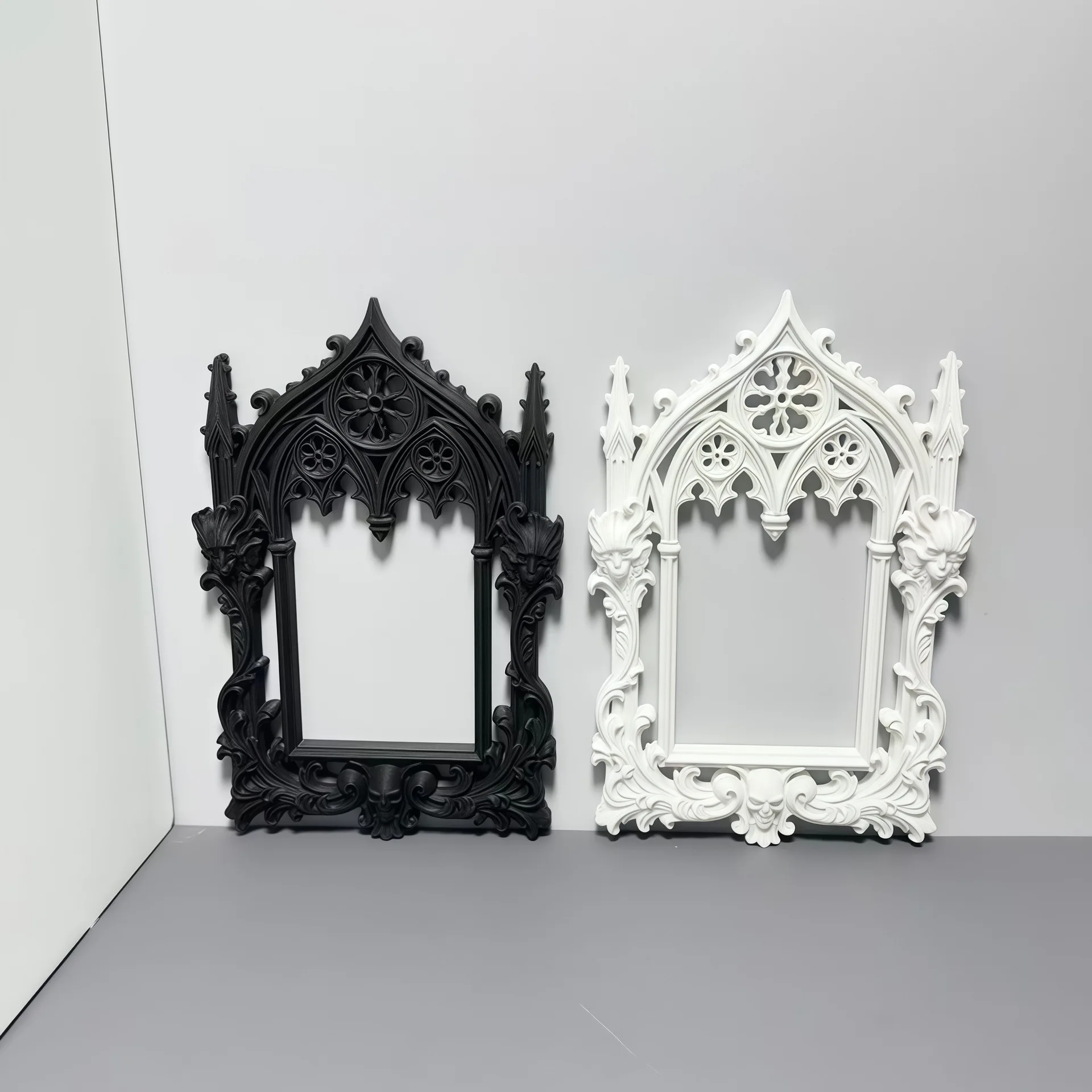 Dollhouse Gothic Cathedral Photo Frame,Ornate Baroque Style&Flower Carved Frame,Black/White Dark Aesthetic Scene Accessory
Dollhouse Gothic Cathedral Photo Frame,Ornate Baroque Style&Flower Carved Frame,Black/White Dark Aesthetic Scene Accessory