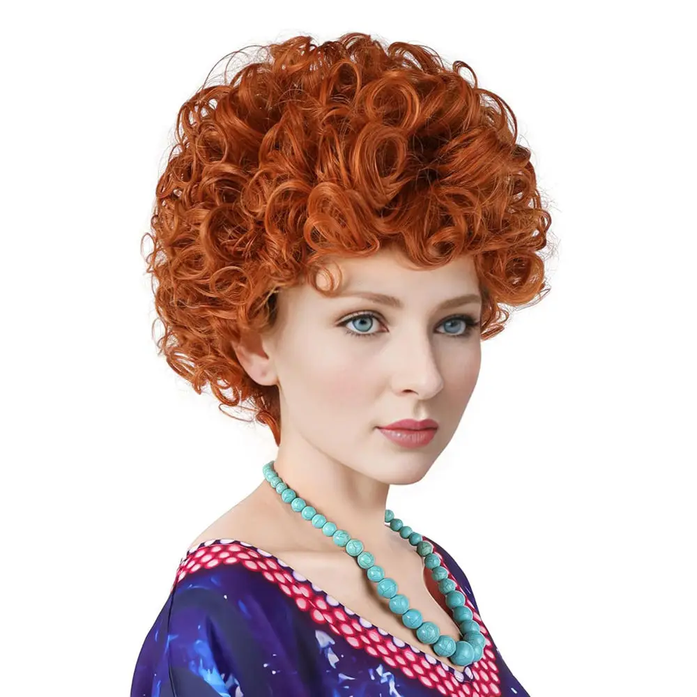 Коричневый вьющийся парик, короткий оранжевый парик Mrs Rober, рыжий костюм на Хэллоуин, парики для женщин
Коричневый вьющийся парик, короткий оранжевый парик Mrs Rober, рыжий костюм на Хэллоуин, парики для женщин