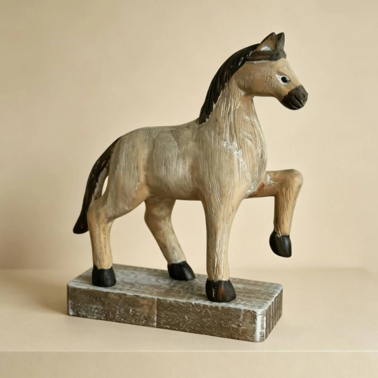 Prancing Horse Figurine Tabletop Wooden Horse Figurine Sculpture Retro Home Decor Decorative for Desk, Bedroom
Prancing Horse Figurine Tabletop Wooden Horse Figurine Sculpture Retro Home Decor Decorative for Desk, Bedroom