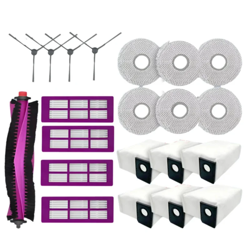 A37T-Для робота-пылесоса Eureka J15 Pro Ultra, запасные части из 21 предметов — включает роликовую щетку, боковые щетки, салфетки для швабры, пылевую ба
A37T-Для робота-пылесоса Eureka J15 Pro Ultra, запасные части из 21 предметов — включает роликовую щетку, боковые щетки, салфетки для швабры, пылевую ба