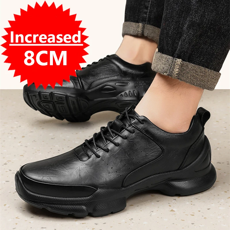 Luxury Brand Fashion Leather Elevator Sneakers Men Comfortable Breathable Casual Shoes Height Increase Insole 8cm Lift Men Shoes
Luxury Brand Fashion Leather Elevator Sneakers Men Comfortable Breathable Casual Shoes Height Increase Insole 8cm Lift Men Shoes