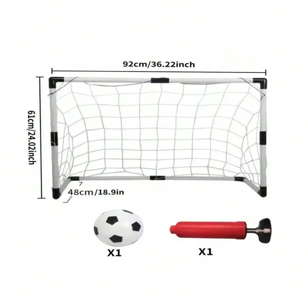 Foldable sturdy soccer goal frame features quick assembly and disassembly, compact portable storage space and tightly stretched durable net. Adopts stable anti tipping structure to ensure safe use, fits teenagers adults and professional athletes well
Foldable sturdy soccer goal frame features quick assembly and disassembly, compact portable storage space and tightly stretched durable net. Adopts stable anti tipping structure to ensure safe use, fits teenagers adults and professional athletes well