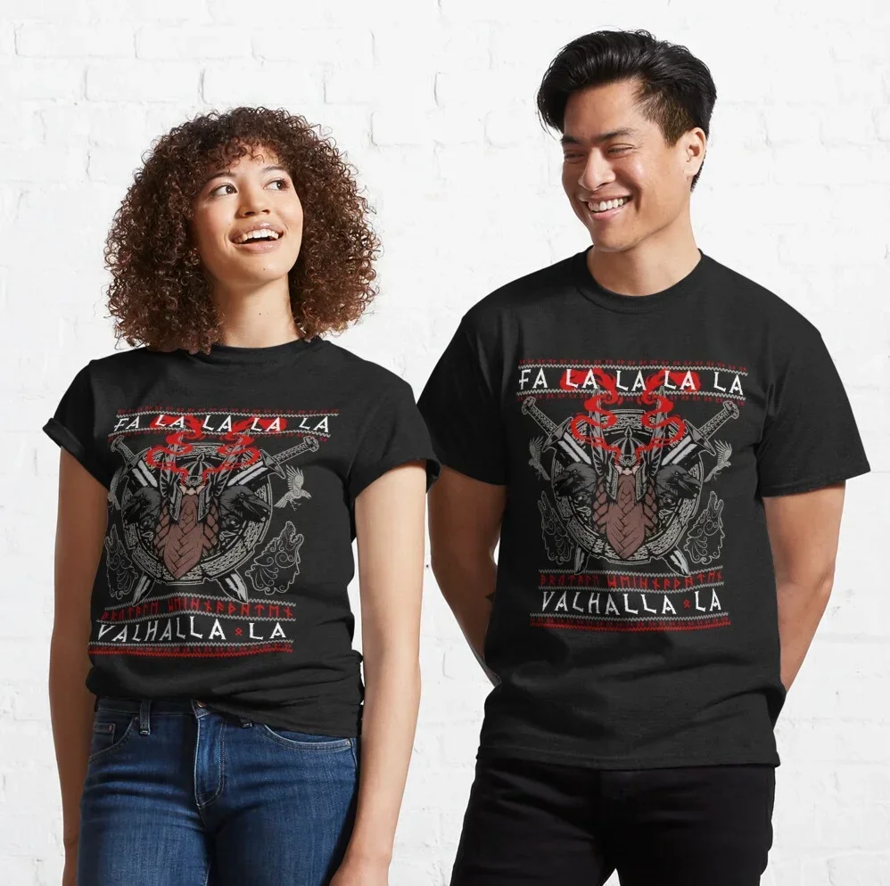 Fa La La Valhalla La Ugly Christmas Sweater Odin Xmas T-Shirt Новая повседневная мужская футболка из 100% хлопка с круглым вырезом и короткими рукавами
Fa La La Valhalla La Ugly Christmas Sweater Odin Xmas T-Shirt Новая повседневная мужская футболка из 100% хлопка с круглым вырезом и короткими рукавами