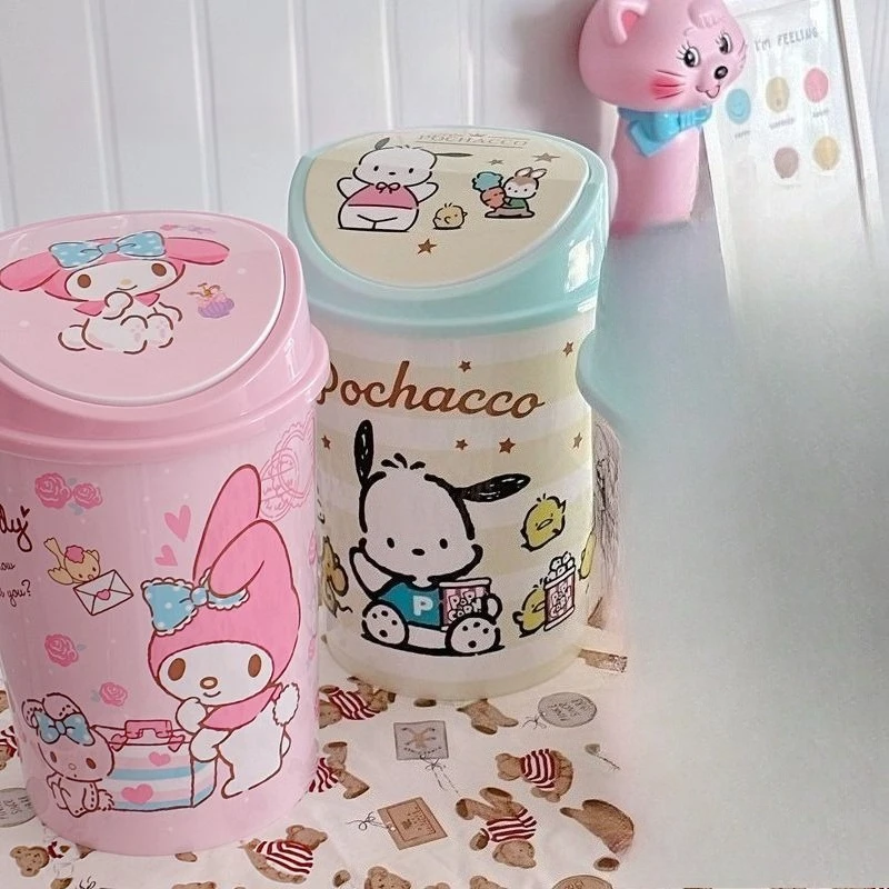 Sanrio Pochacco Melody Trash Can Bedroom Living Room Wastebasket Birthday Gift Cartoon Cute Good Looks Fashion Simple 2026 New
Sanrio Pochacco Melody Trash Can Bedroom Living Room Wastebasket Birthday Gift Cartoon Cute Good Looks Fashion Simple 2026 New
