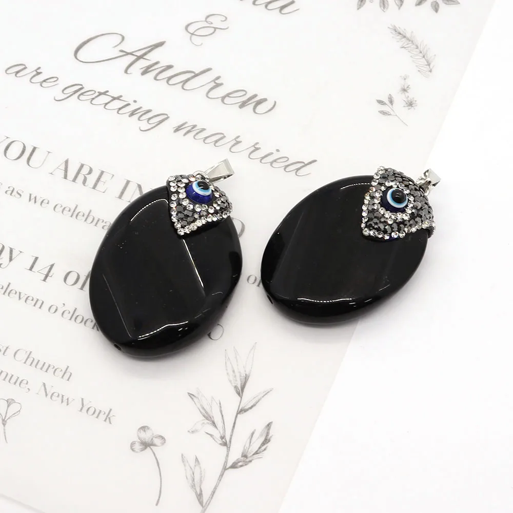 1PC 30x43mm Natural Black Agate Pendant Oval Shape Jewelry Materials Eye Beads Charms for DIY Jewelry Accessories Necklace Gifts
1PC 30x43mm Natural Black Agate Pendant Oval Shape Jewelry Materials Eye Beads Charms for DIY Jewelry Accessories Necklace Gifts