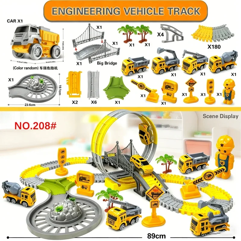 Children Electric Track Toy Car Engineering Minin Car Set Kids Puzzle Boy Toys Track Car Anti-gravity Track Train Gift for Kid
Children Electric Track Toy Car Engineering Minin Car Set Kids Puzzle Boy Toys Track Car Anti-gravity Track Train Gift for Kid