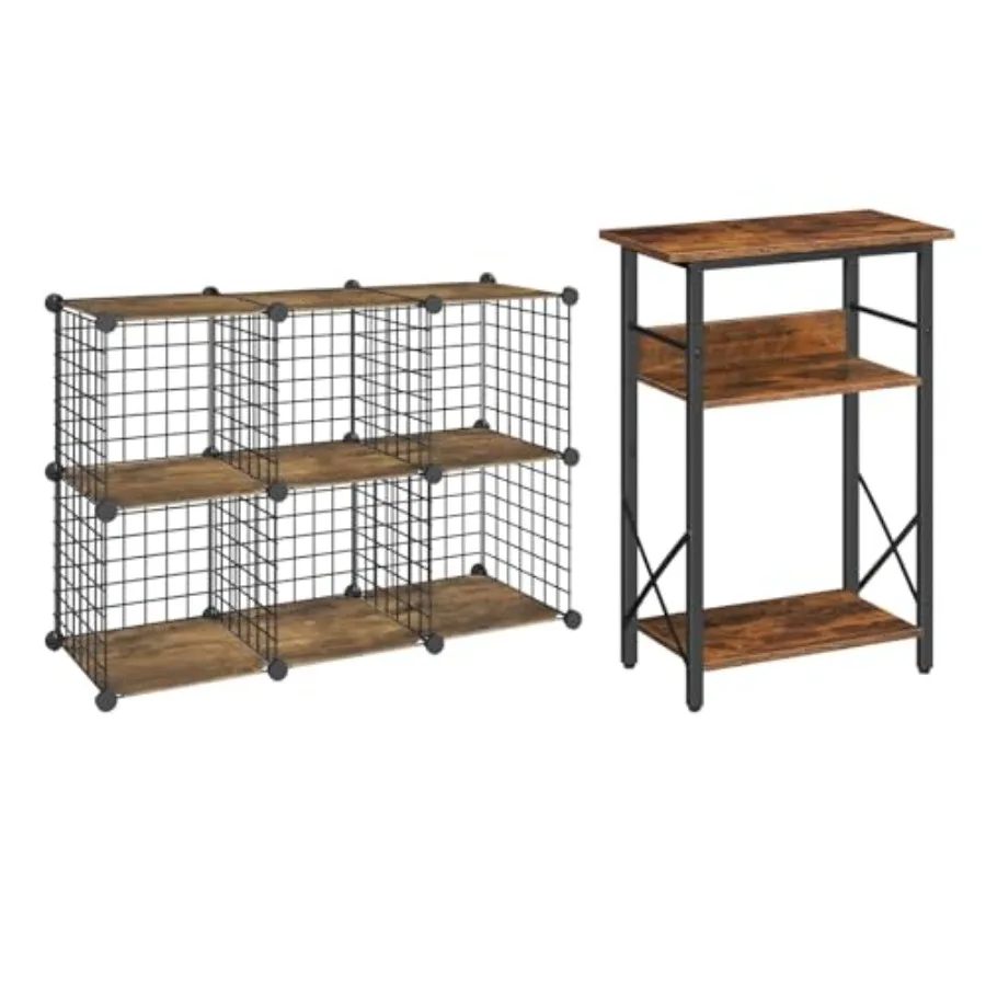 10 Gallon Aquarium Stand and Wire Cube Storage Organizer 3-Tier Fish Tank Stand with Storage 6-Cube Shelves Modular Shelves wit
10 Gallon Aquarium Stand and Wire Cube Storage Organizer 3-Tier Fish Tank Stand with Storage 6-Cube Shelves Modular Shelves wit