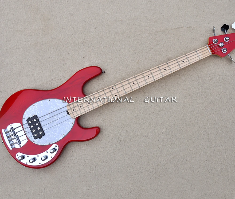 4 Strings Red Electric Bass Guitar with Ash Body,Active Circuit,Maple Fretboard
4 Strings Red Electric Bass Guitar with Ash Body,Active Circuit,Maple Fretboard