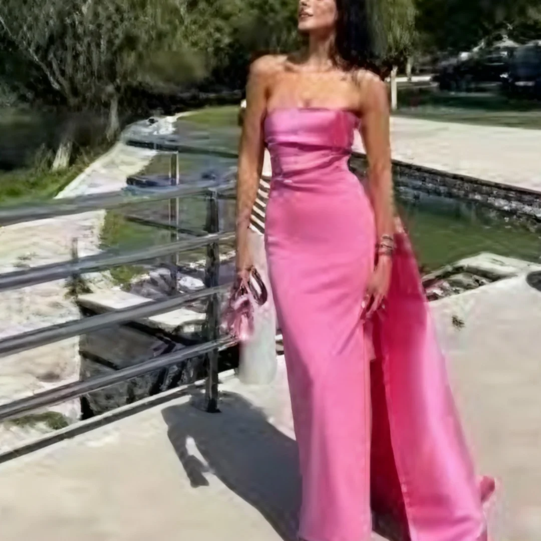 Атласные платья без бретелек по индивидуальному заказу, вечернее платье, вечерние платья, вечерние платья для дня рождения, выпускного вечера для женщин 
Атласные платья без бретелек по индивидуальному заказу, вечернее платье, вечерние платья, вечерние платья для дня рождения, выпускного вечера для женщин