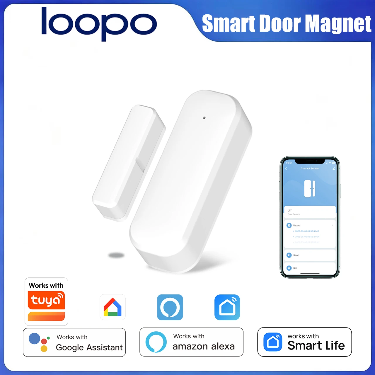 Tuya WiFi Door Window Sensor, Smart Home Security Detector, APP Real-time Open/Close Alert, Works with Smart Life
Tuya WiFi Door Window Sensor, Smart Home Security Detector, APP Real-time Open/Close Alert, Works with Smart Life