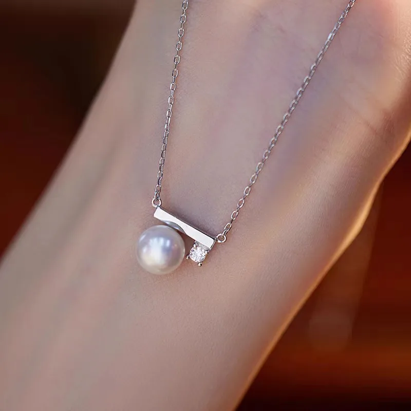 S925 Sterling Silver Electroplated 14k Korean Zircon Pearl Pendant Necklace for Women Minimalist Style Wedding Bridal Jewelry
S925 Sterling Silver Electroplated 14k Korean Zircon Pearl Pendant Necklace for Women Minimalist Style Wedding Bridal Jewelry
