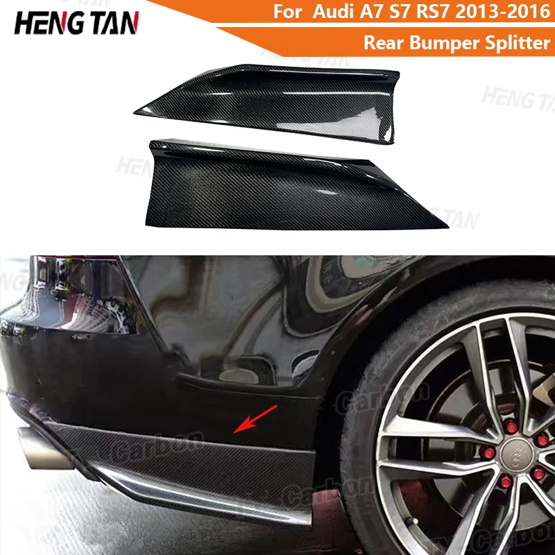 Carbon Fiber Car Rear Bumper Splitters Lip Diffuser Canards Flaps Apron Parts For Audi A7 S7 RS7 2013-2016 Upgrade Body kit
Carbon Fiber Car Rear Bumper Splitters Lip Diffuser Canards Flaps Apron Parts For Audi A7 S7 RS7 2013-2016 Upgrade Body kit