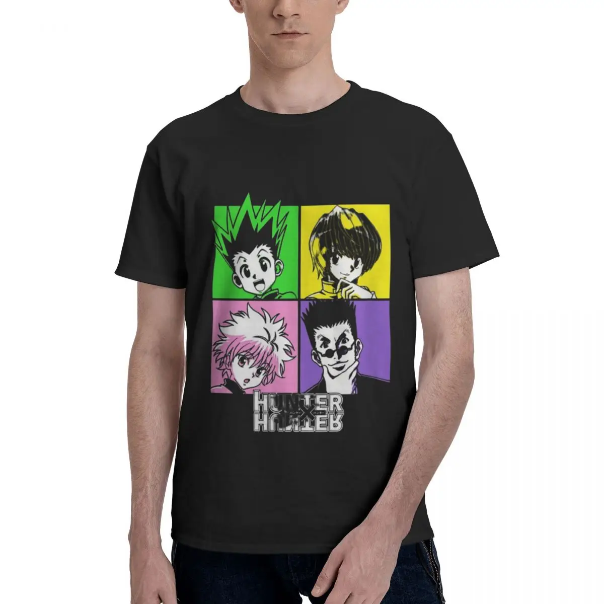 Hunter X Hunter 100% pure cotton summer men's short sleeve round neck fashionable style half sleeved top breathable T-shirt
Hunter X Hunter 100% pure cotton summer men's short sleeve round neck fashionable style half sleeved top breathable T-shirt