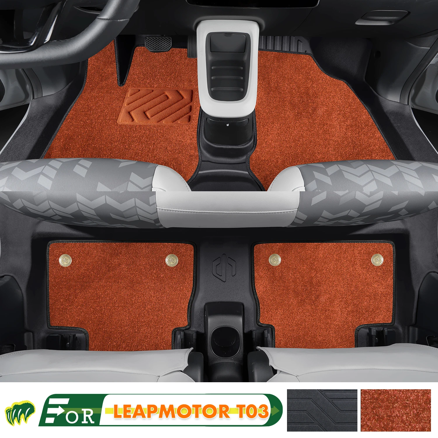 Left-hand Drive Car Floor Mat For LEAPMOTOR T03 2020-2024 Full Surround Foot Mat Automotive Floor Mat Interior Floor Liner
Left-hand Drive Car Floor Mat For LEAPMOTOR T03 2020-2024 Full Surround Foot Mat Automotive Floor Mat Interior Floor Liner