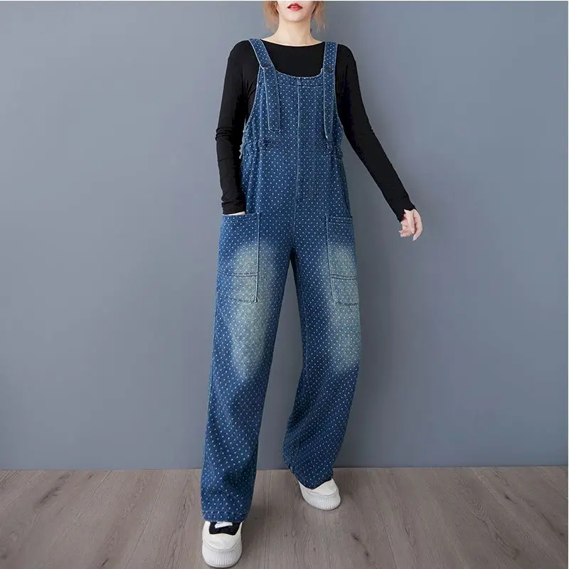 Artistic Jumpsuits for Women Dot Design Wide Leg Pants Vintage Streetwear One Piece Outfit Women Casual Rompers Women Clothes
Artistic Jumpsuits for Women Dot Design Wide Leg Pants Vintage Streetwear One Piece Outfit Women Casual Rompers Women Clothes