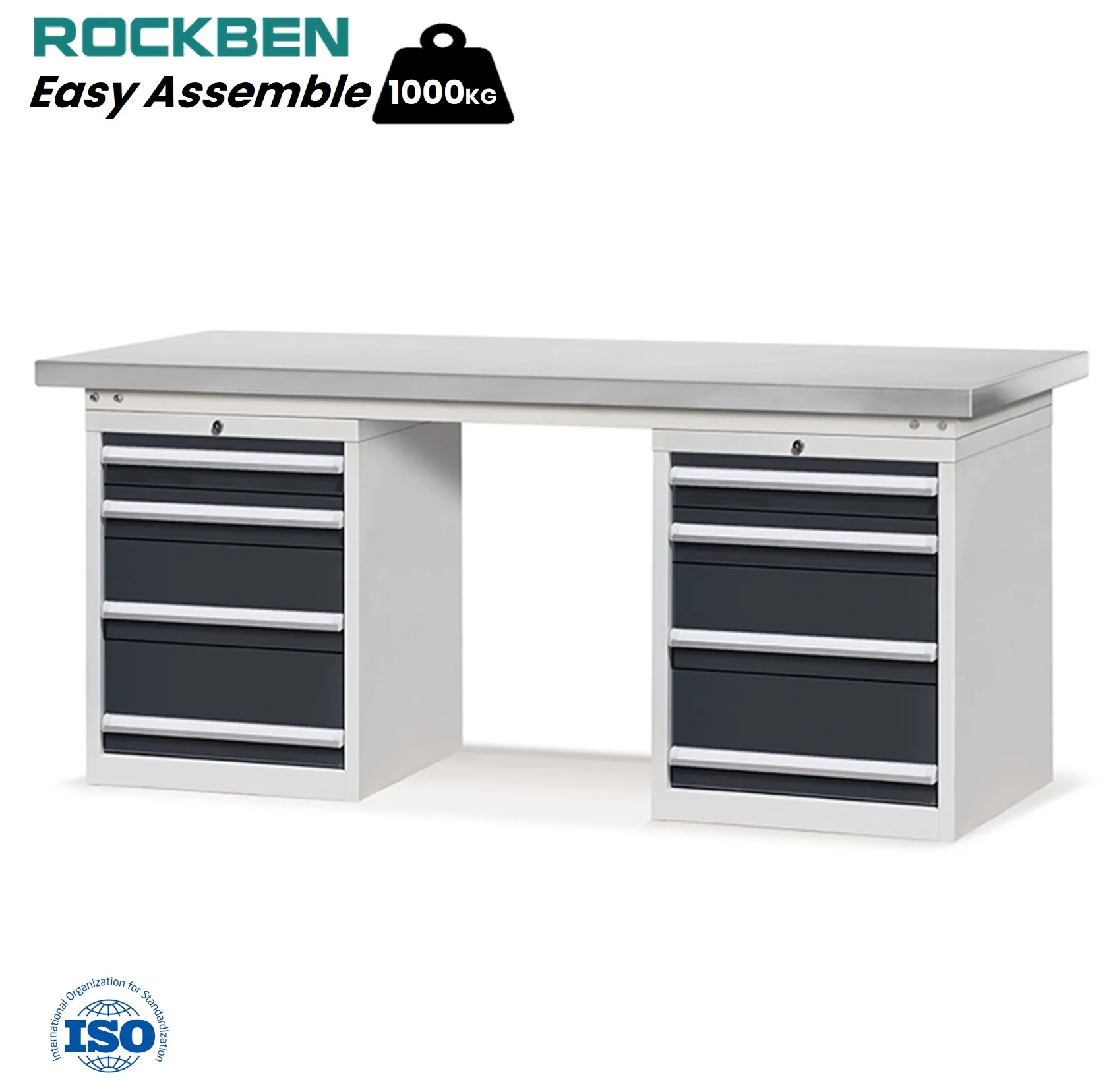 Modular Design 8 Drawers RAL7016 Powder Coated Ultra Wide Desktop Stainless Steel Workbench Cabinet Garage
Modular Design 8 Drawers RAL7016 Powder Coated Ultra Wide Desktop Stainless Steel Workbench Cabinet Garage
