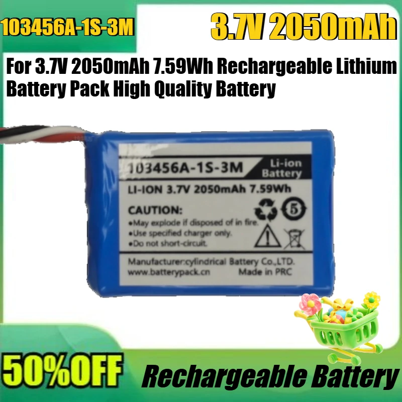 Новый аккумуляторный блок 103456A-1S-3M 3.7V 2050mAh 7.59Wh, литиевый, перезаряжаемый, высокого качества
Новый аккумуляторный блок 103456A-1S-3M 3.7V 2050mAh 7.59Wh, литиевый, перезаряжаемый, высокого качества