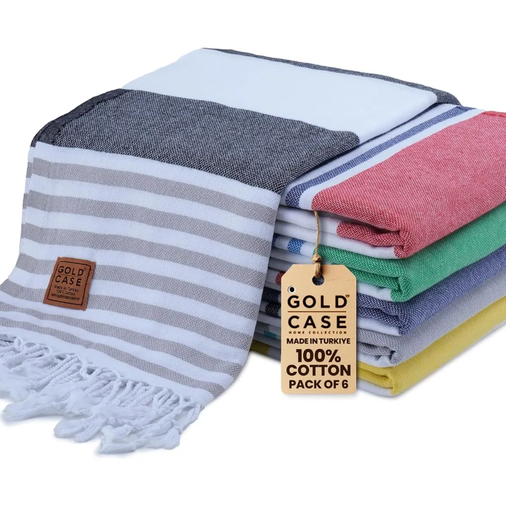 100% Cotton Large Turkish Bath Towels 70 x 38'' , Dry & Sand Free Beach Towel – Lightweight Turkish Towels Set - Multicolor-2
100% Cotton Large Turkish Bath Towels 70 x 38'' , Dry & Sand Free Beach Towel – Lightweight Turkish Towels Set - Multicolor-2
