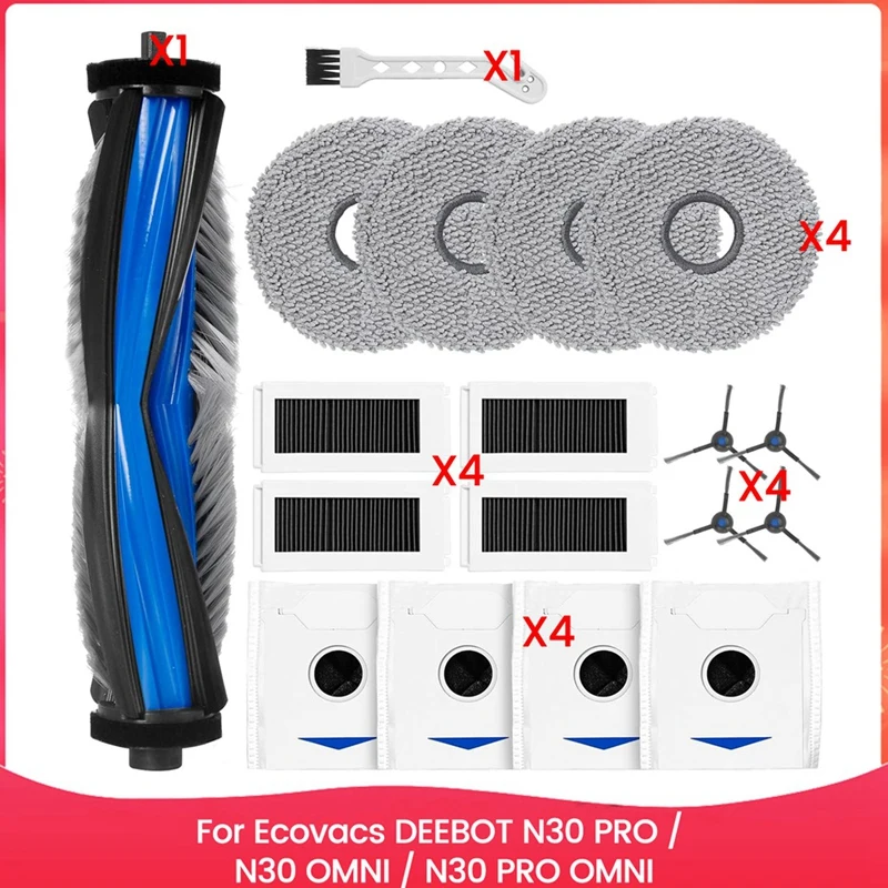 Y51A-Accessory Set For Ecovacs DEEBOT N30 PRO / N30 OMNI / N30 PRO OMNI Robot Vacuum Cleaner Main Side Brush Hepa Filter
Y51A-Accessory Set For Ecovacs DEEBOT N30 PRO / N30 OMNI / N30 PRO OMNI Robot Vacuum Cleaner Main Side Brush Hepa Filter