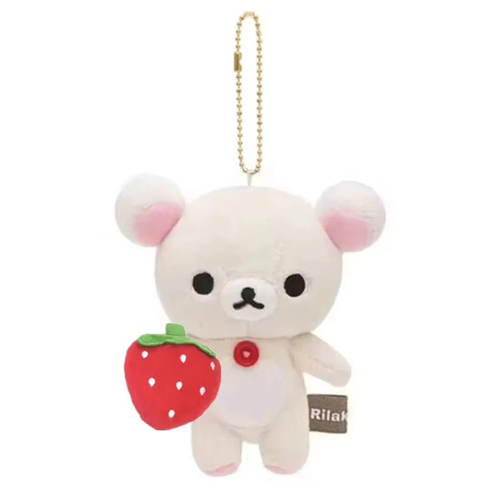 Милый медведь Rilakkuma Korilakkuma с клубникой, плюшевые брелки-талисманы, брелок для ключей, сумка, маленький кулон, детские игрушки, подарок 12 см
Милый медведь Rilakkuma Korilakkuma с клубникой, плюшевые брелки-талисманы, брелок для ключей, сумка, маленький кулон, детские игрушки, подарок 12 см