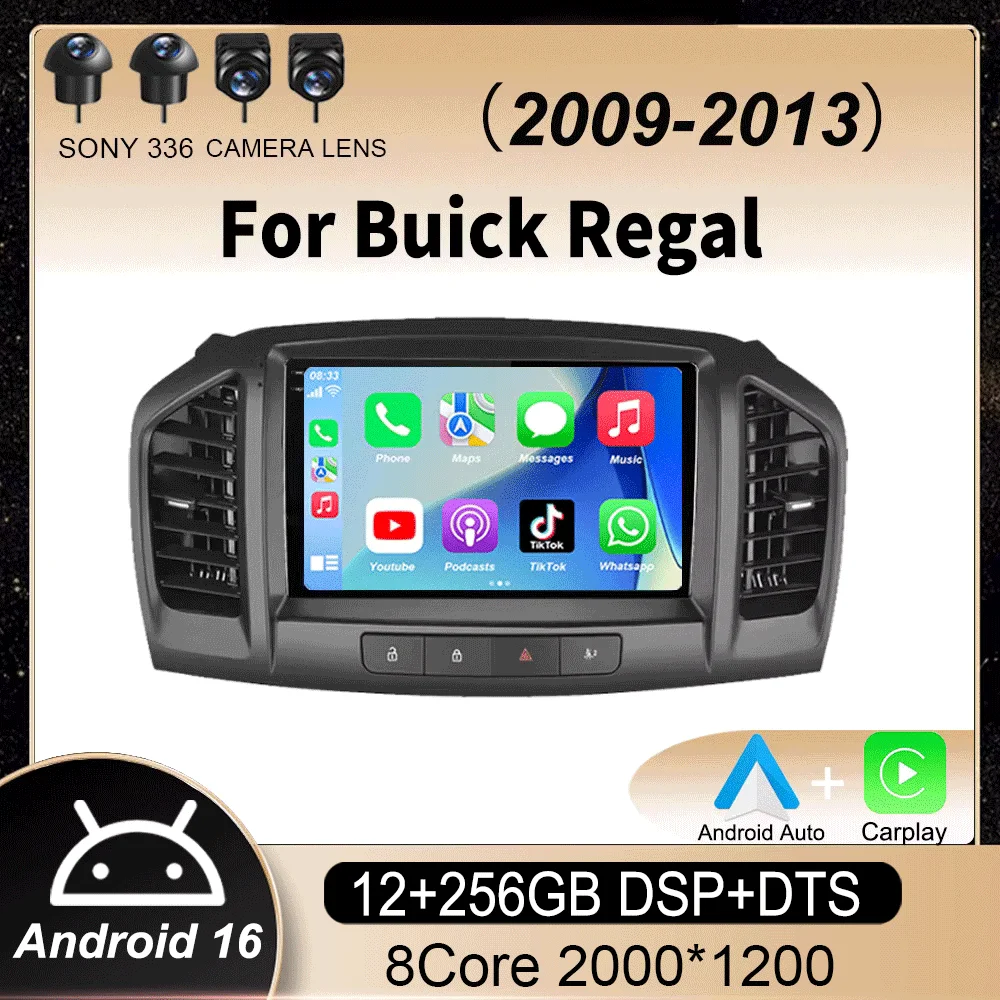 Android 16 Carplay Auto For Buick Regal 2009-2013 Opel Insignia 2008-2012 Multimedia Car Radio Player WIFi+4G No 2din DVD Stereo
Android 16 Carplay Auto For Buick Regal 2009-2013 Opel Insignia 2008-2012 Multimedia Car Radio Player WIFi+4G No 2din DVD Stereo