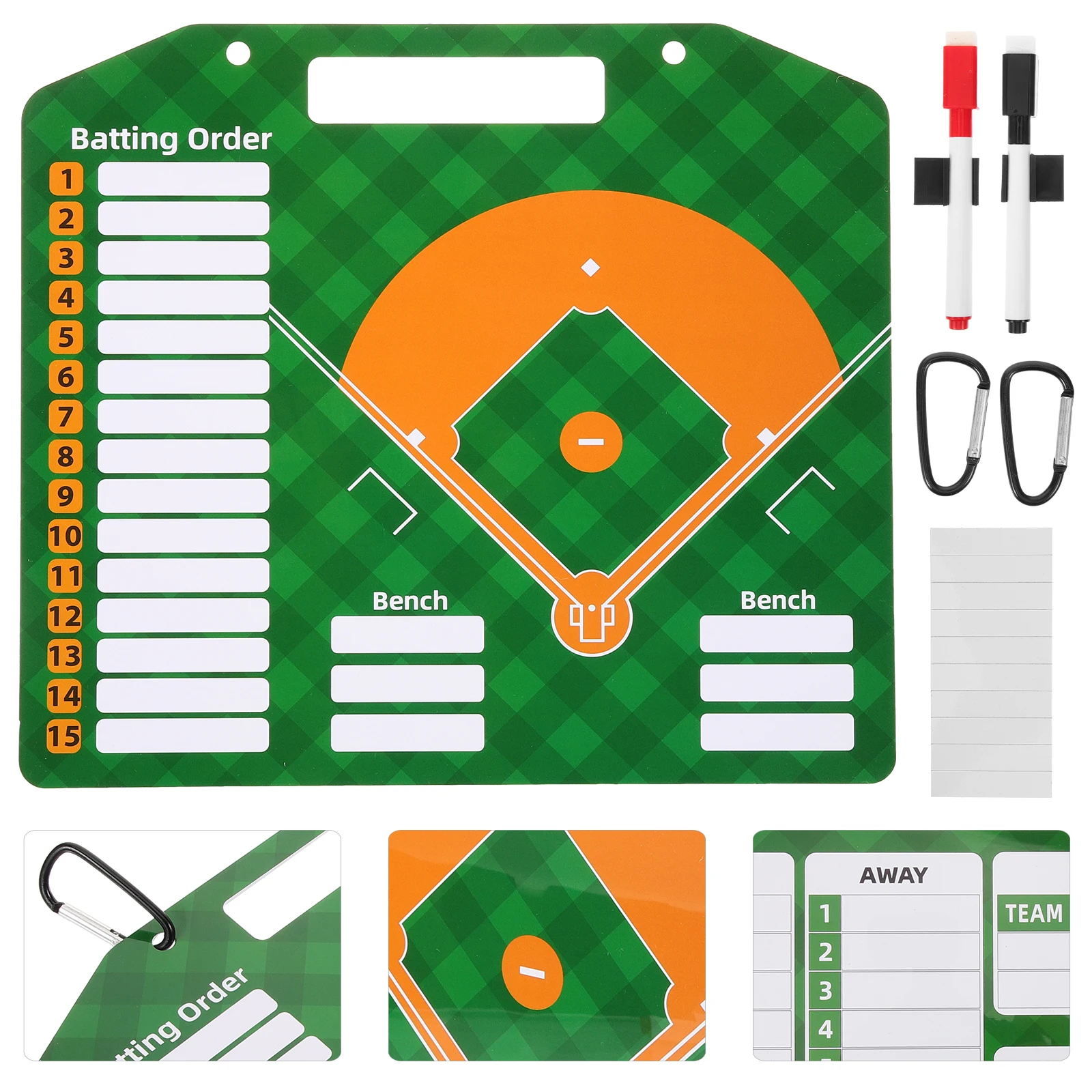 1 set Board 32x28CM PVC Durable Portable Baseball Lineup Writing Training Sports Communication
1 set Board 32x28CM PVC Durable Portable Baseball Lineup Writing Training Sports Communication