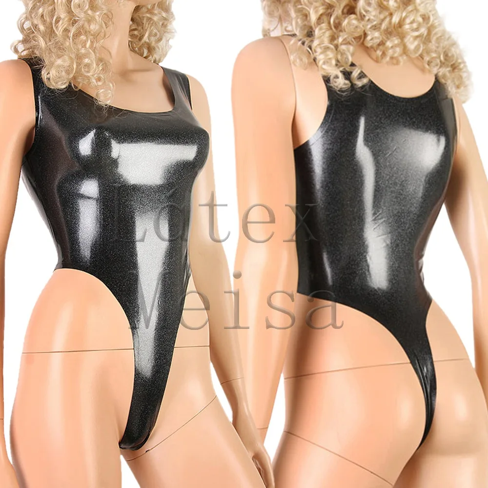 Classical metallic black women's tight latex bodysuit crotchless with 100% handmade
Classical metallic black women's tight latex bodysuit crotchless with 100% handmade
