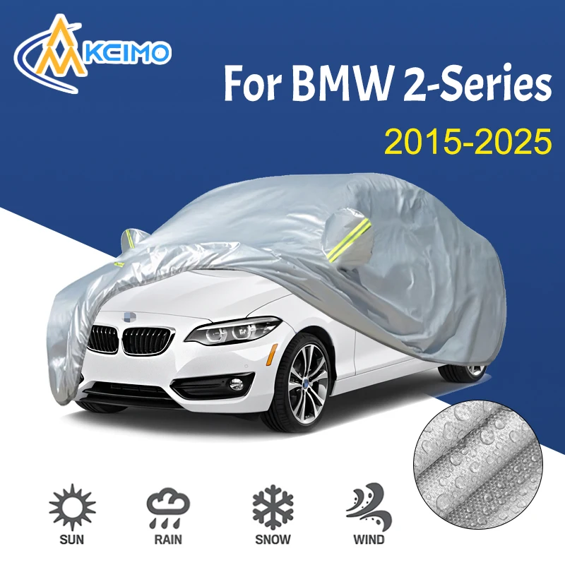 190T Car Cover Outdoor Sunshade Snow Sun UV Protection Four Seasons Car exterior accessories For BMW 2-Series 2015-2025
190T Car Cover Outdoor Sunshade Snow Sun UV Protection Four Seasons Car exterior accessories For BMW 2-Series 2015-2025