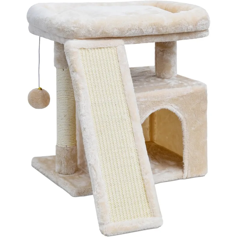 Small Cat Tree for Indoor Cats,Cat Tower with Cat Scratching Post and Board,Cat House with Cat Perch for Kitten & Adult Cats
Small Cat Tree for Indoor Cats,Cat Tower with Cat Scratching Post and Board,Cat House with Cat Perch for Kitten & Adult Cats